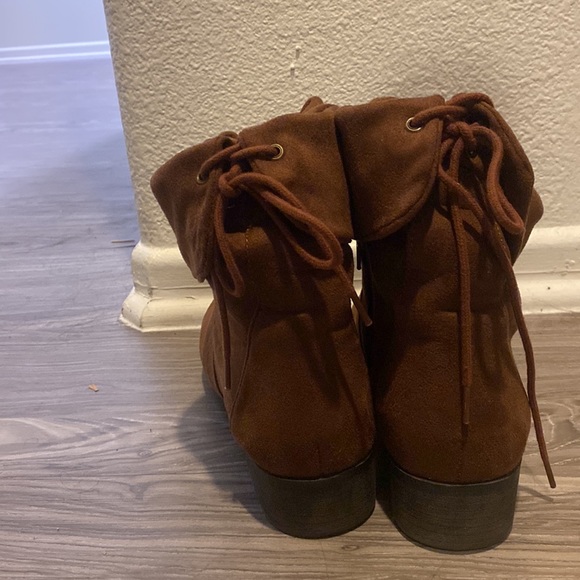 Soda Women's Slouchy Boot Round Toe Foldable Faux Suede - Picture 3 of 5